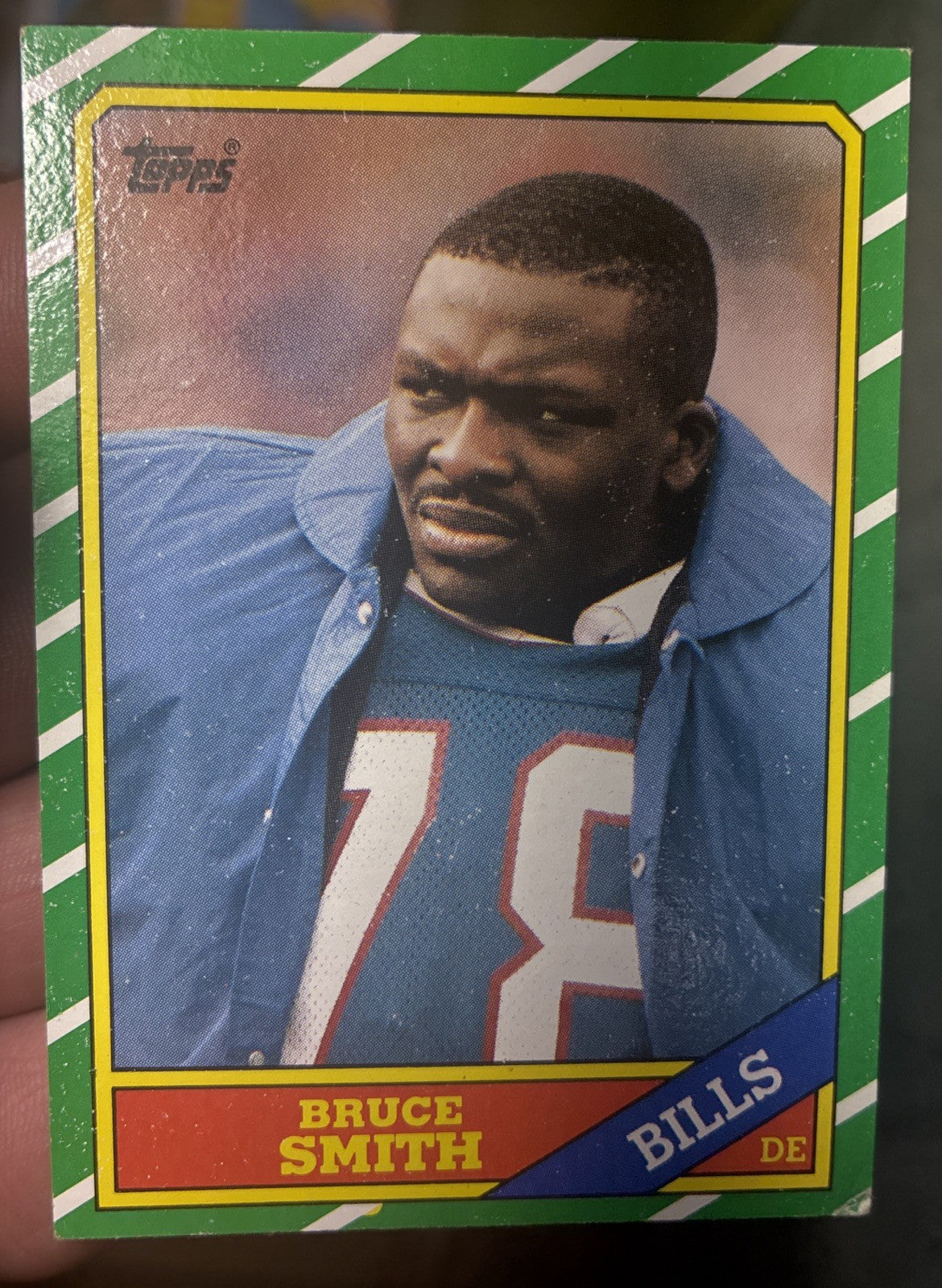 1986 Topps Set Break #389 Bruce Smith Rookie Card!  NR-MINT+!! HOF!!!  BV $50+